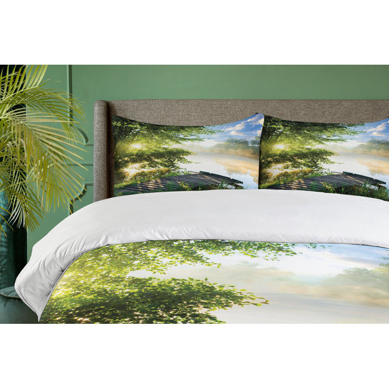 Rustic Polyester Duvet Cover, Twin Duvet Cover + 1 Sham