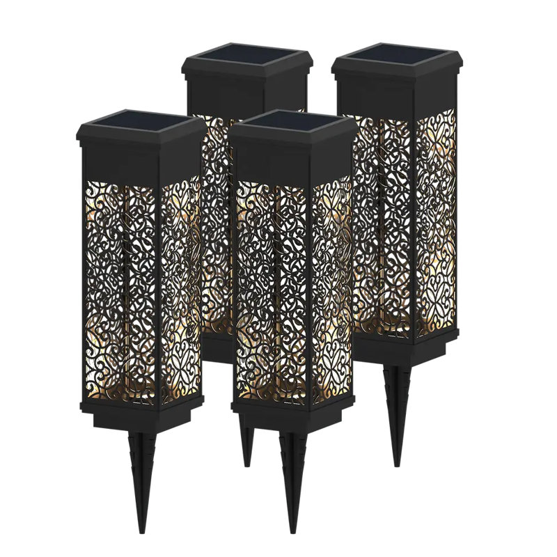 KODA Solar Flora Square Bollard Light (4-Pack)