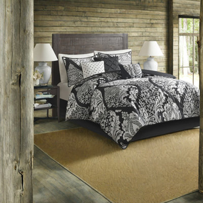 Ensembles de literie en coton de qualité supérieure de style damassé pour le confort de la chambre à coucher