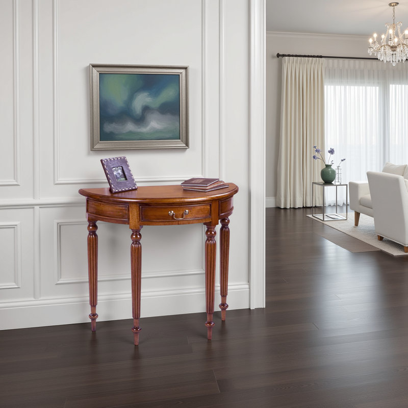 85cm Solid Wood Top Console Table