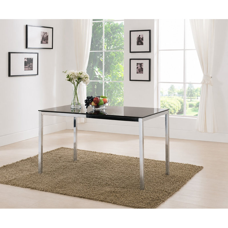 Clapton Glass Top Dining Table