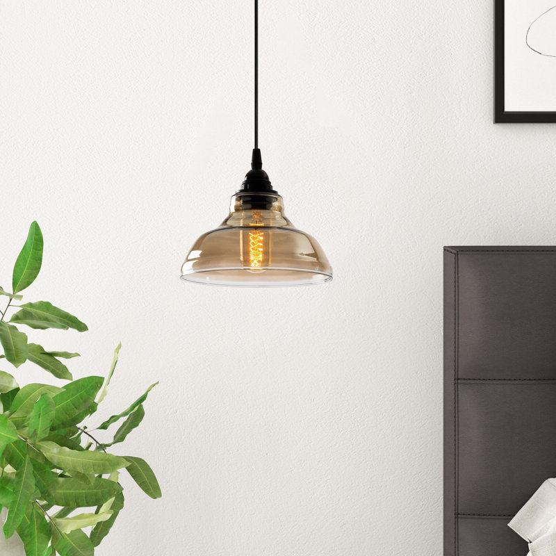 Marcella 1 - Light Black Dome Pendant