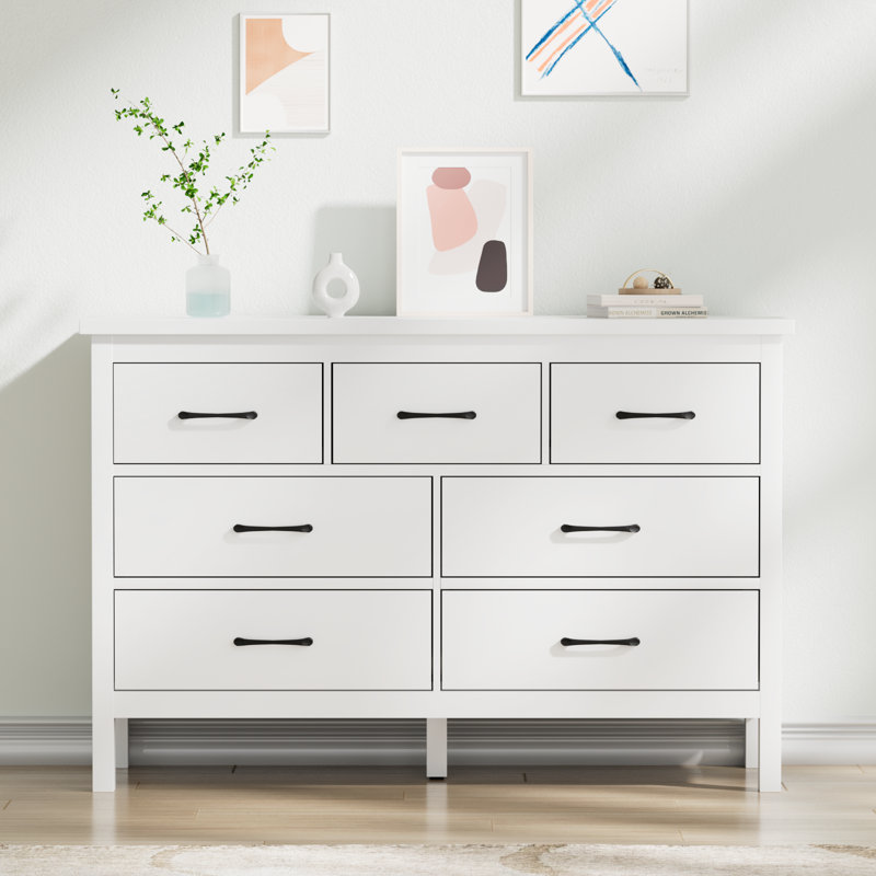 Nayomee 47'' W 7 - Drawer Dresser, White