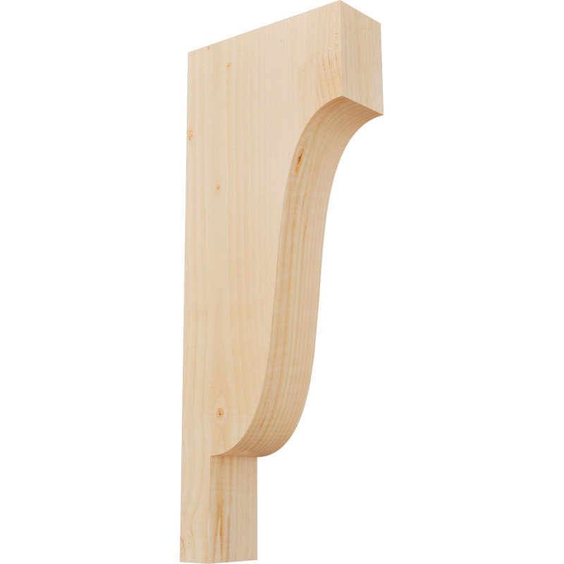 Newport Corbel, H 26 po x l 3,5 po x P 10 po, Sapin de Douglas, Lisse