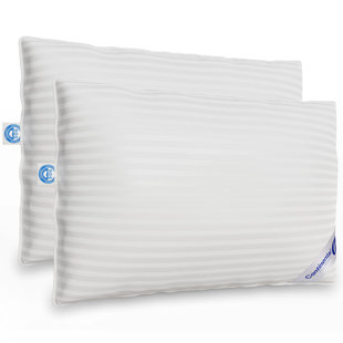 Superior Down 700 Fill Power Hungarian White Goose Down Pillow Medium Firmness, 2 Pack (Set of 2)