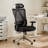 Lajace High Back Mesh Ergonomic Office Task Chair with Adjustable Headrest, Armrest, Lumbar Support-46399399