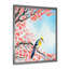 «Beautiful Red Bird on Flowering Branch I», peinture sur toile encadrée-59759952-59759951