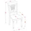 L'ensemble de table de cuisine 3 pièces pour petits espaces comprend une table rectangulaire avec Dropleaf et 2 chaises de salle à manger en lin, babeurre et cerise-109973014