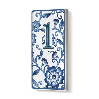 Evert 15cm H Ceramic Self-Adhesive House Number