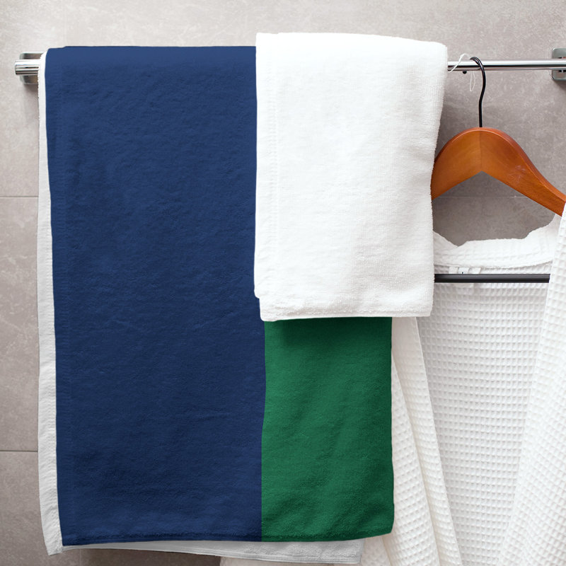 Vancouver Lightweight Bath Towel, Blue/Green/Cool Gray, Microfiber