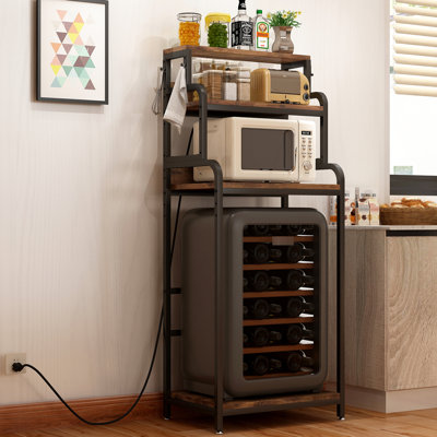 Mini armoire brune avec rangement, multi-usage dans divers espaces, rangement stable à 4 niveaux pour dortoir et bureau, trous réglables solides