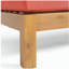 BANC DE COIN B -VA BRAVA AVEC TABLE BASSE, ROUGE