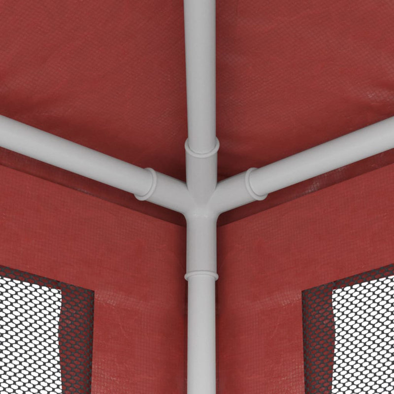 Alexin 3m x12m Iron Party Tent, Red, Red