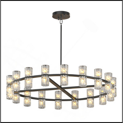 Luxury Chandeliers Crystal Living Room Decorative Lights Simple Modern Dining Room LED Lighting,For Home Decor (Bulbs Included)