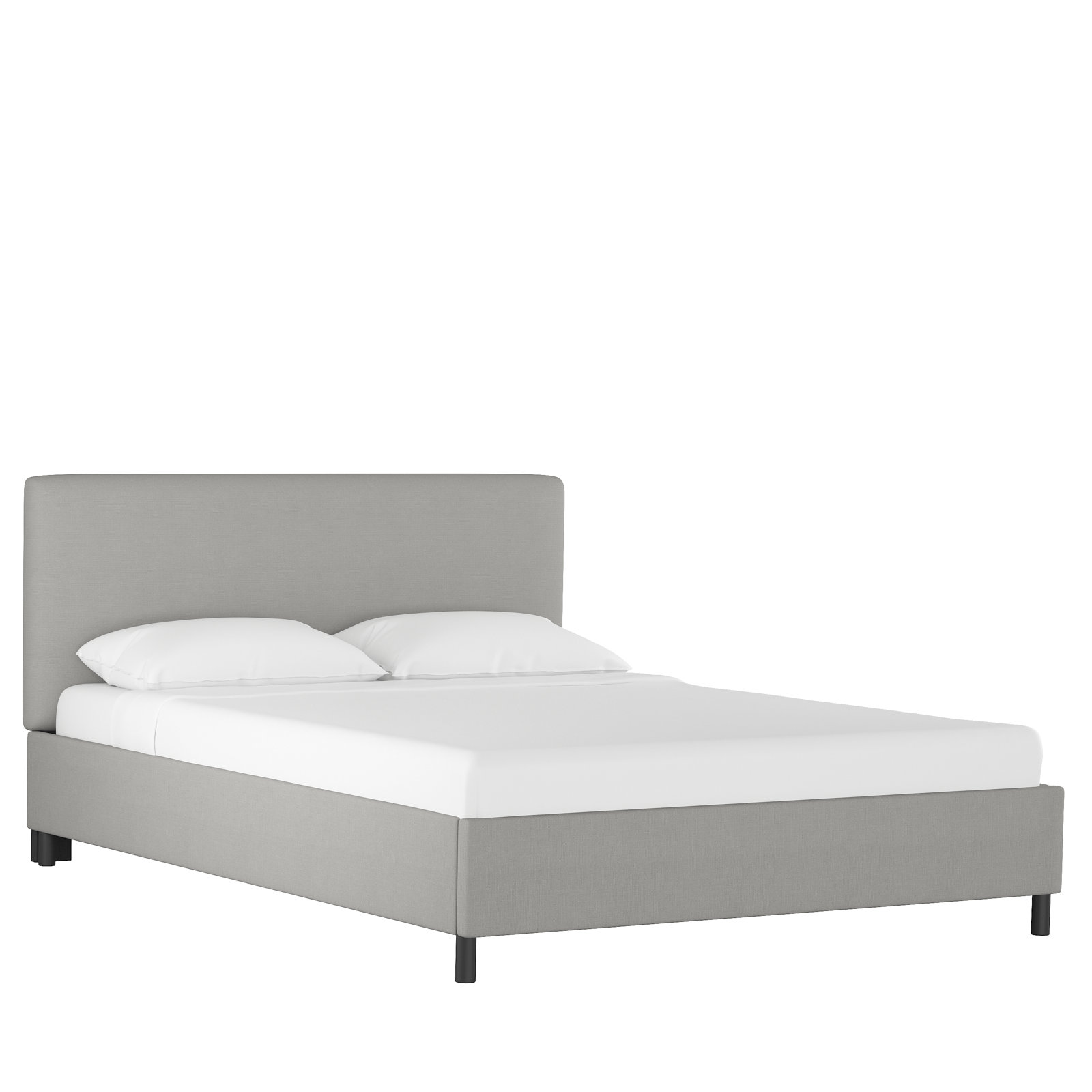 Eisley Upholstered Bed, Twin, Classic Grey Linen