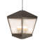 Luminaire suspendu carré 10 lumières