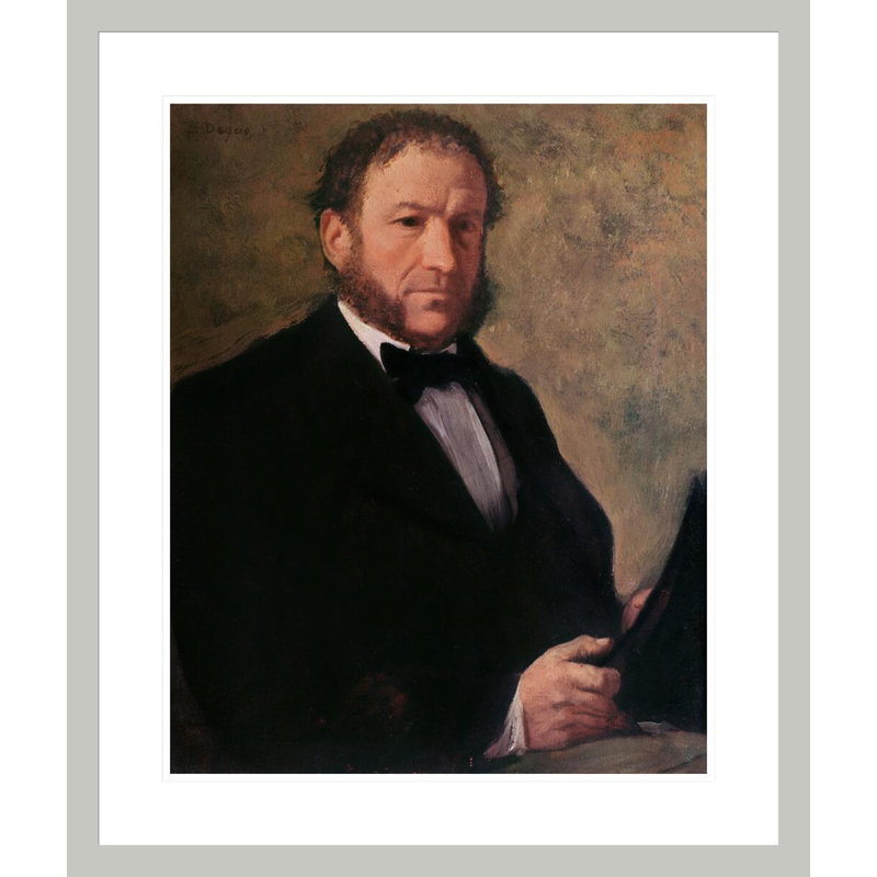 Portrait de M. Ruelle par Edgar Degas, impression giclée encadrée, 27.73" H x 23.5" W
