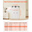 Porte de grange pliante, 48 po x 84 po, portes de placard coulissantes pliantes en panneau de fibres à densité moyenne, ensemble de quincaillerie inclus, conception en H peu encombrante, panneaux pré-assemblés pour chambre à coucher, salon, armoire et paravent, blanc-121874047
