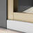 Glass Bathtub Shower Door 56-60 In. W X 57 In. H, Brushed Gold Semi Frameless Double Bathtub Door,Certified SGCC ANSI Clear Tempered Glass,Stainless Steel Handles