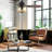 42"W Cecily LED Indoor Amber Swirl Hand-Cut Glass Ceiling Fan With Remote Control-1013585997