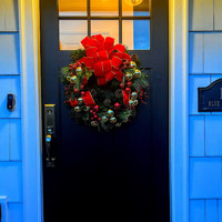 The Twillery Co.® Holiday Wreath with Red and Gold Ornaments, Berries,  Pinecones and Ribbon & Reviews