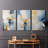 Abstract Series CLXXIX -Set Of 3 Gallery Wrapped Canvas -Ready to Hang-367702661