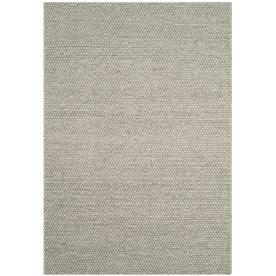 Elle Handmade Wool Silver Rug