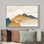 «Rustic Tan Mountain Range Valley Nature Art Modern Farmhouse Country Landscape» sur toile