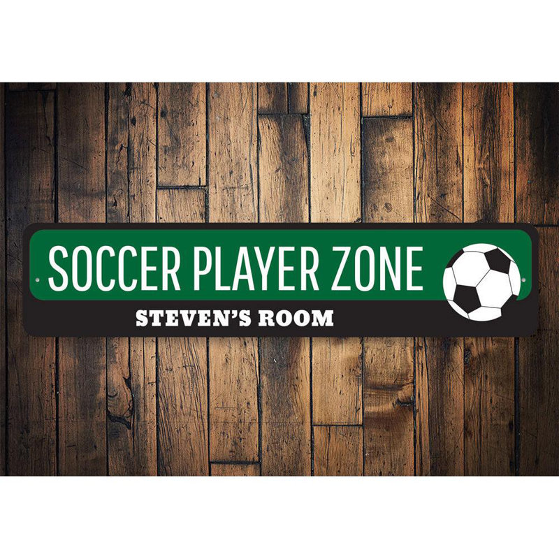 Panneau de soccer en aluminium, H 4 po x l 18 po x P 0,04 po