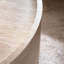 Table de bout ronde avec motif Mars pour le salon, table d'appoint tambour moderne pour petits espaces, sans assemblage