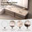 84" Extra Large Floating Double Bathroom Vanity with White Engineered Marble Top and Dual Undermount Sinks