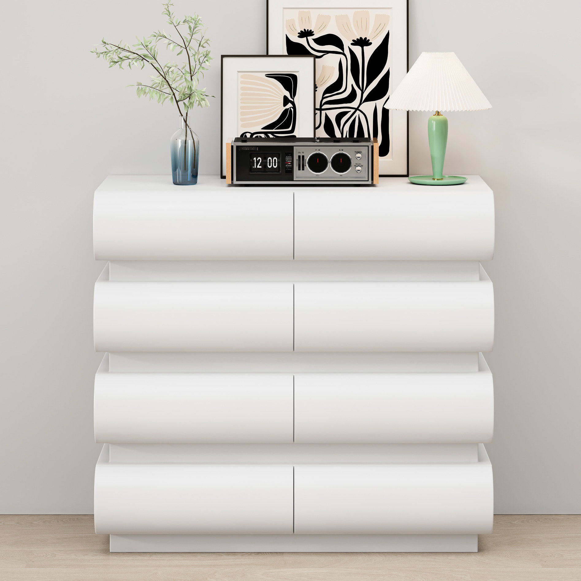 Ivy Bronx 8 Drawer Dresser In - Stable Structure For A Secure Bedroom ...