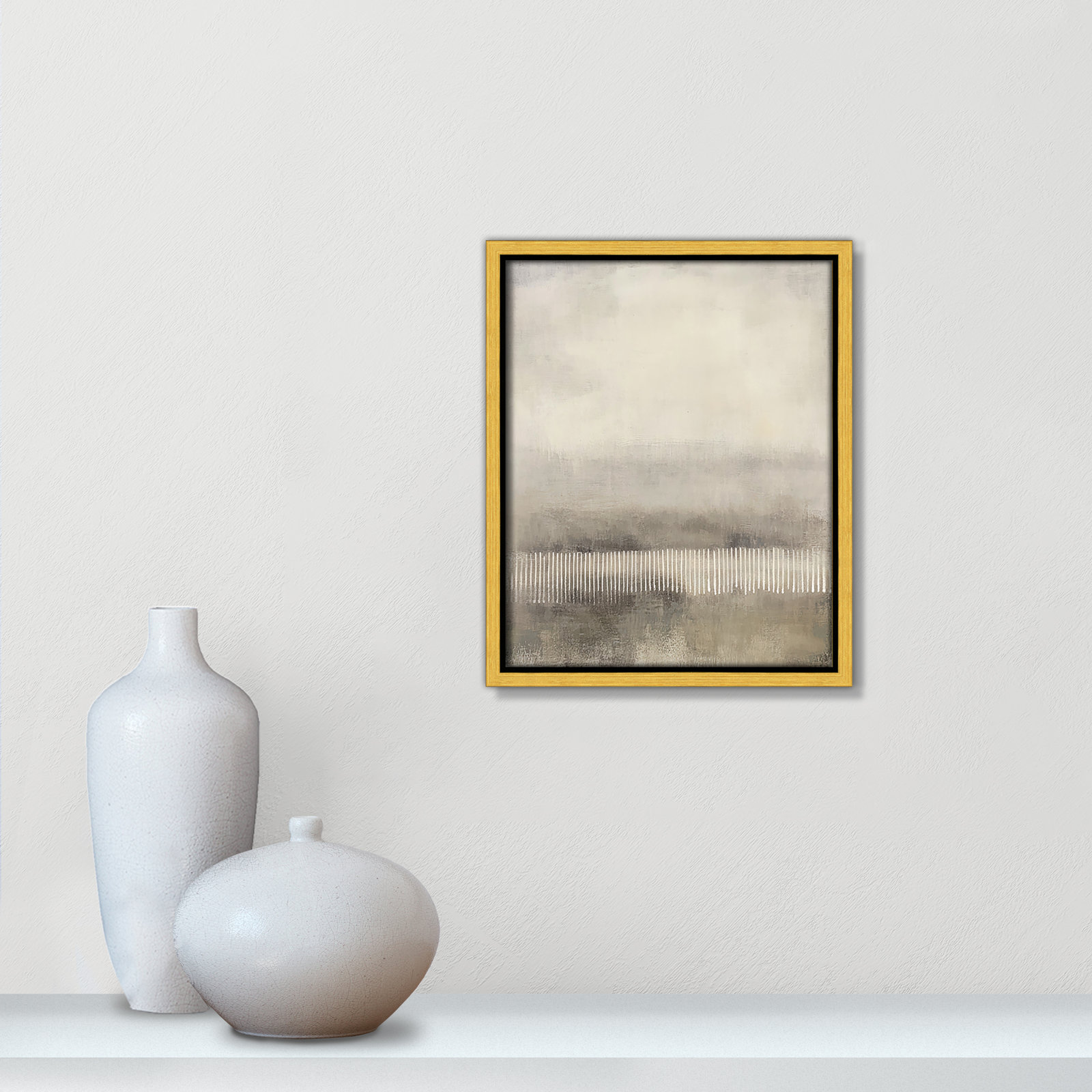Balanced Silence I Print by Irena Orlov, 11.5" H x 9.5" W, Gold Floater