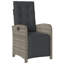 2 chaises de patio inclinables Red Barrel Studio® avec repose-pieds en poly rotin-832365104-832365110