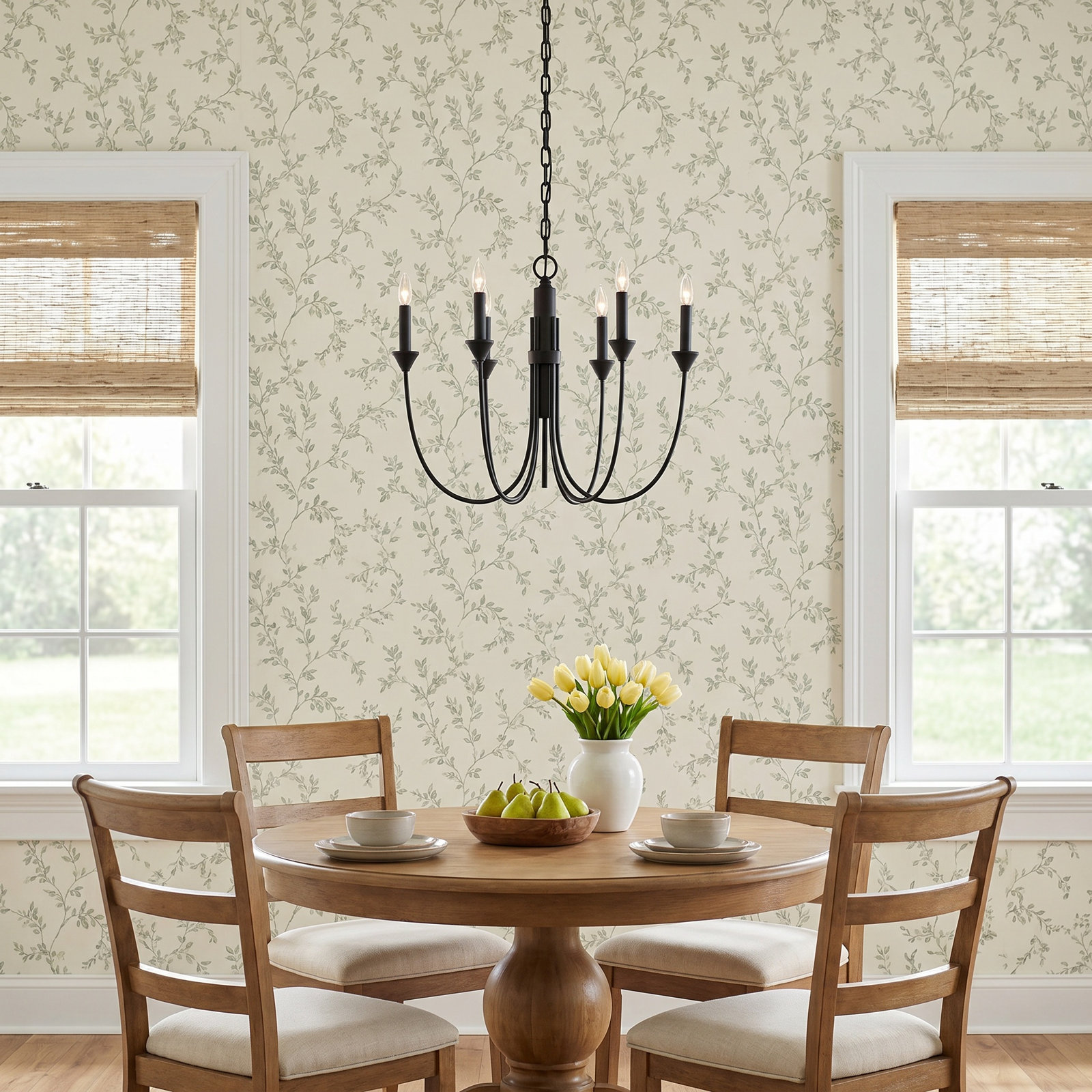 Alexandria 7 - Light Dimmable Chandelier, Forged Iron