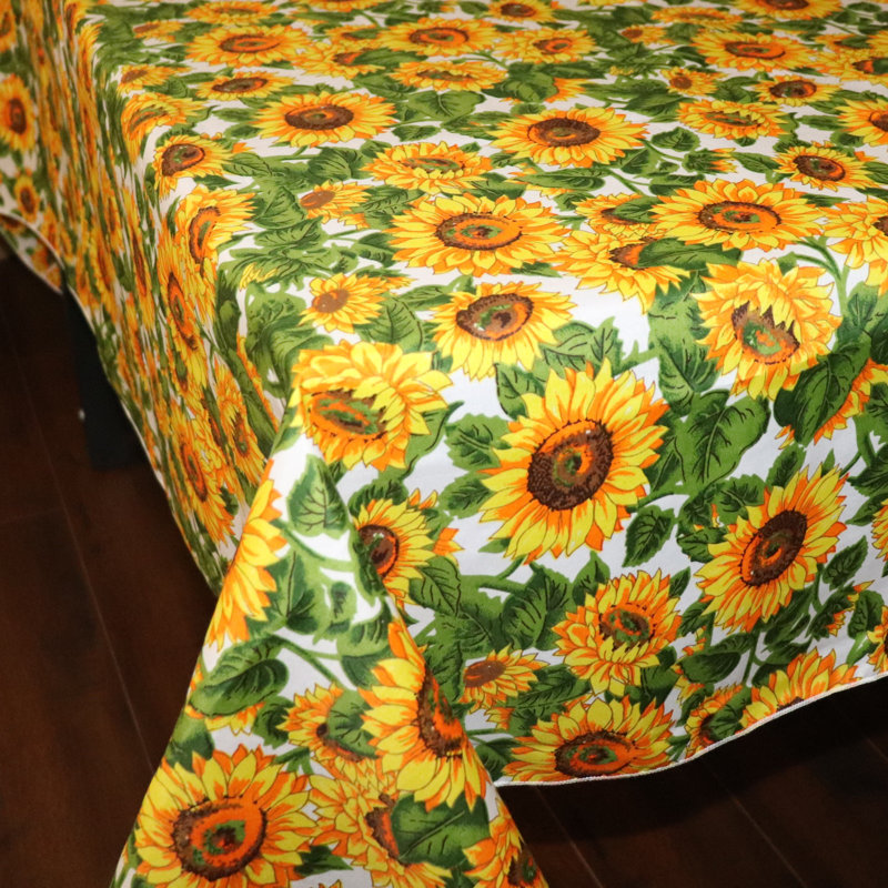 Sunflowers Print Tablecloths, 56" W x 56" L