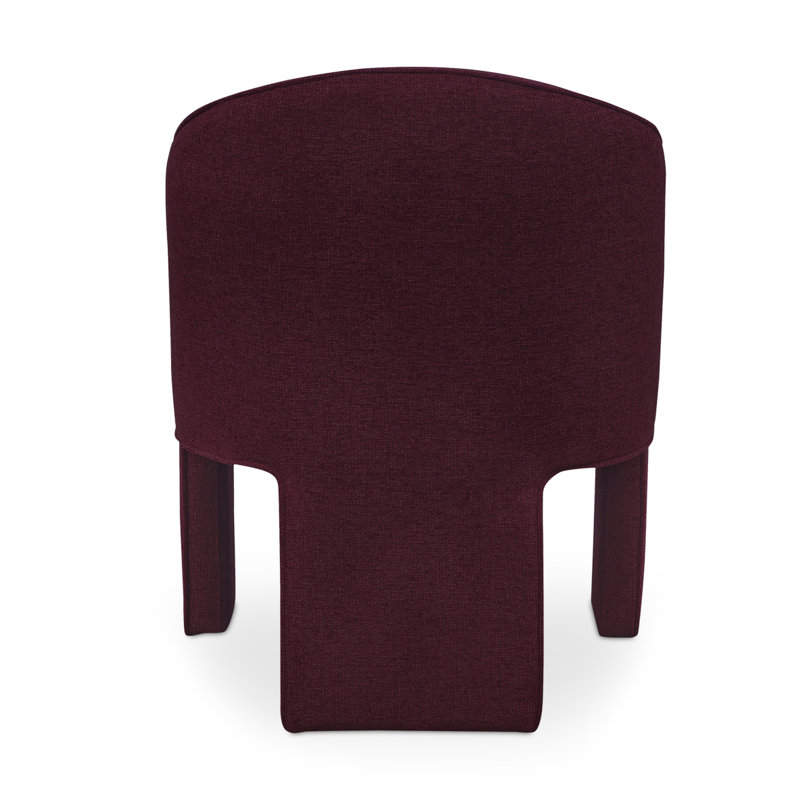 Clara Upholstered Arm Chair, Plum Performance
