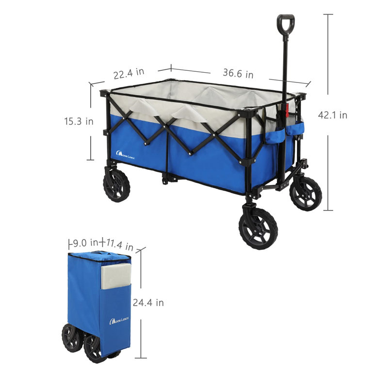 Large Capacity Garden Carts, Blue