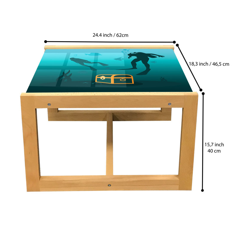 Jahira Sled Coffee Table, 62cm H x 46cm W x 40cm D