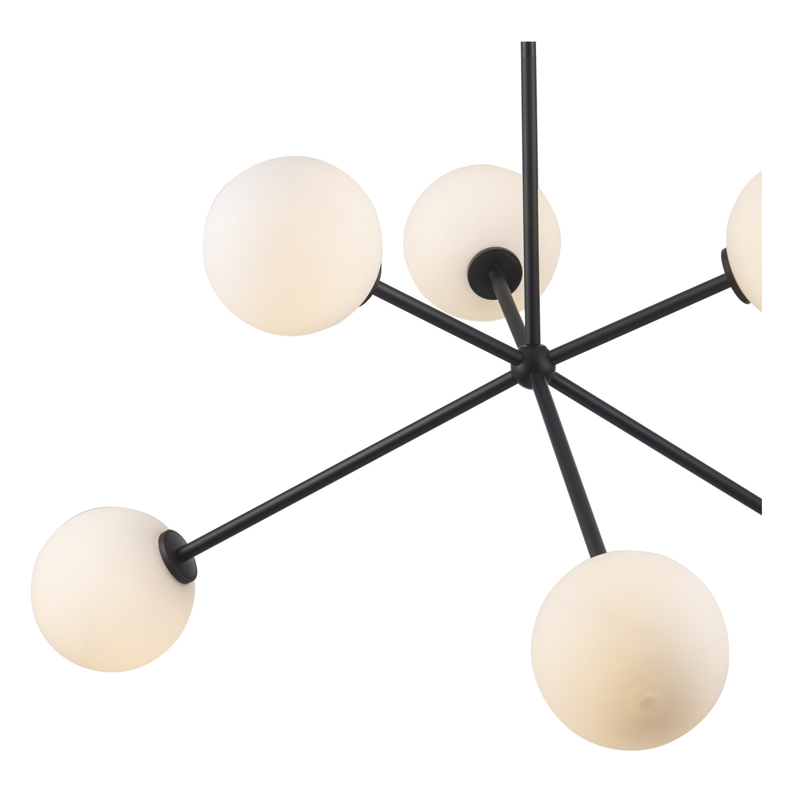 Minna Dimmable 6-Light Pendant, Black