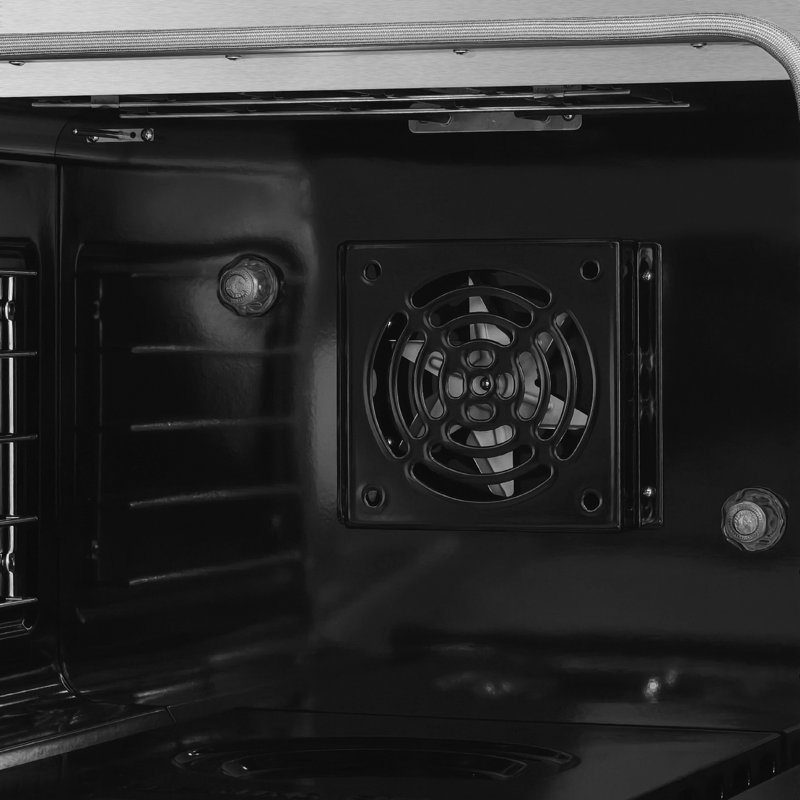 Cuisinière à double carburant 48 po Valente, Noir