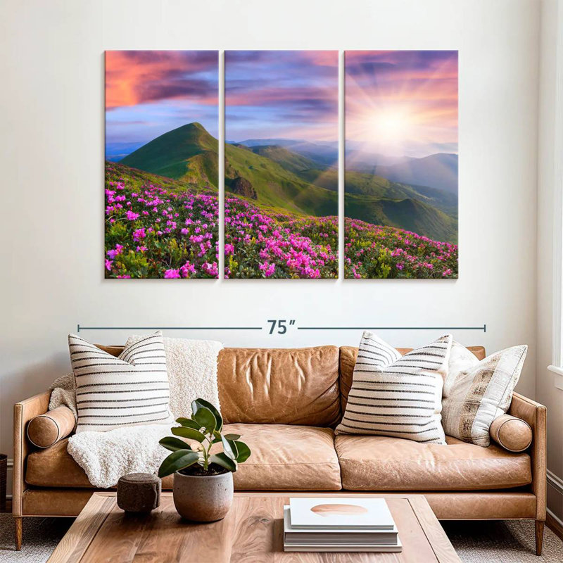 Rhododendrons d'Alvord en été, H 42 po x l 65 po