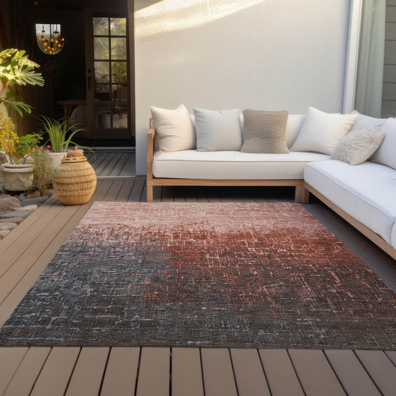  Tapis intérieur / extérieur lavable à la machine Chayden ACN1066, Rectangle 5 pi x 7 pi 6 po