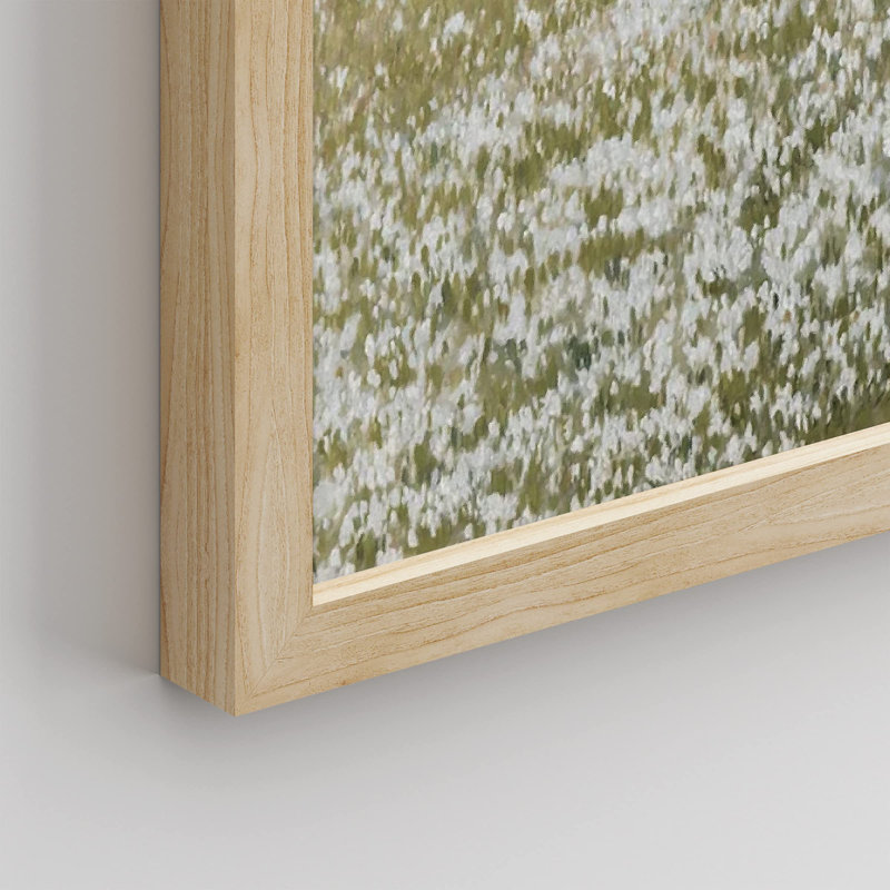 «White Flower Countryside Farm» sur papier, Naturel, H 12 po x l 16 po