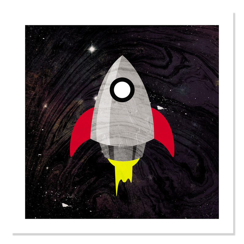 Impression sur papier roulée «Spaceship Adventure», H 31 po x l 31 po x P 1 po