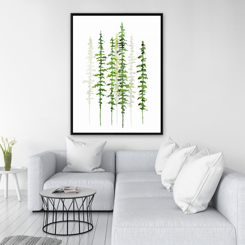 Minimalist Trees Print On Canvas