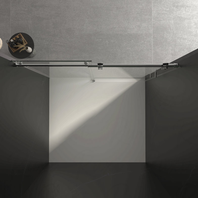 56"-60"W X 72"H Frameless Design Shower Door  - Sliding Opening Shower Door  - With Premium 5/16"(8Mm) Thick Tempered Glass Shower Enclosure Door,Double Side