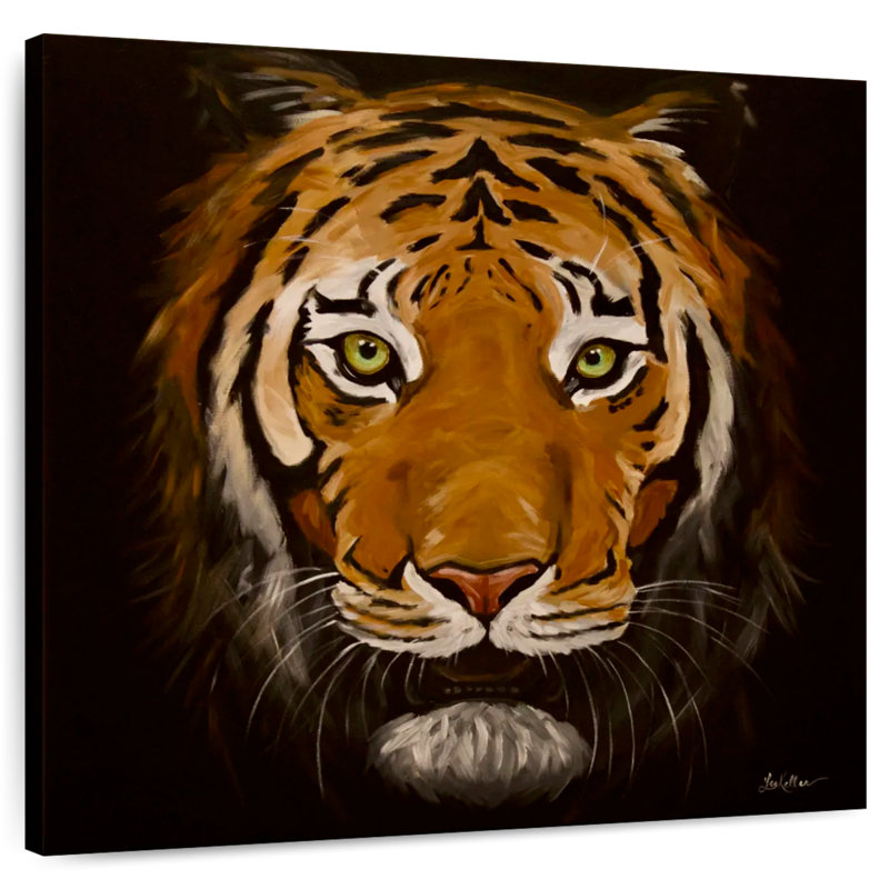 Crowle Tiger Features, 10" H x 10" W