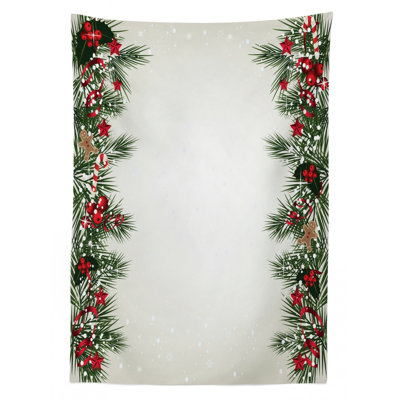 Floral Christmas Tablecloth