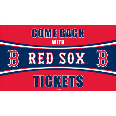 Boston Red Sox Come Back with Tickets PVC Trapper Mat 28 x 16